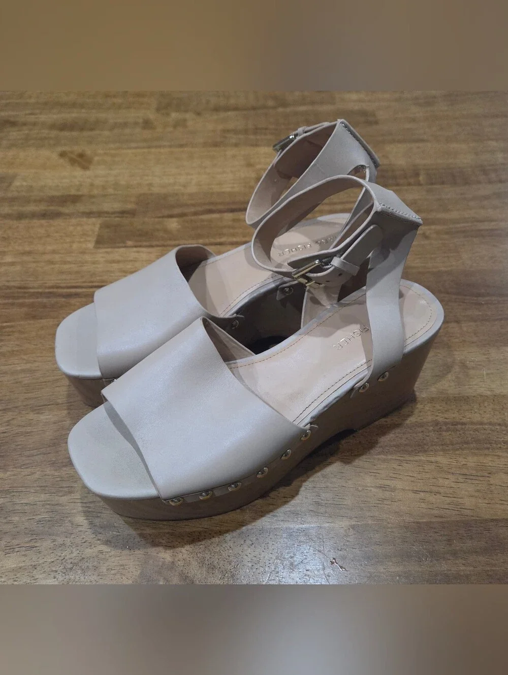 Marc Fisher Nude Platform Sandal
